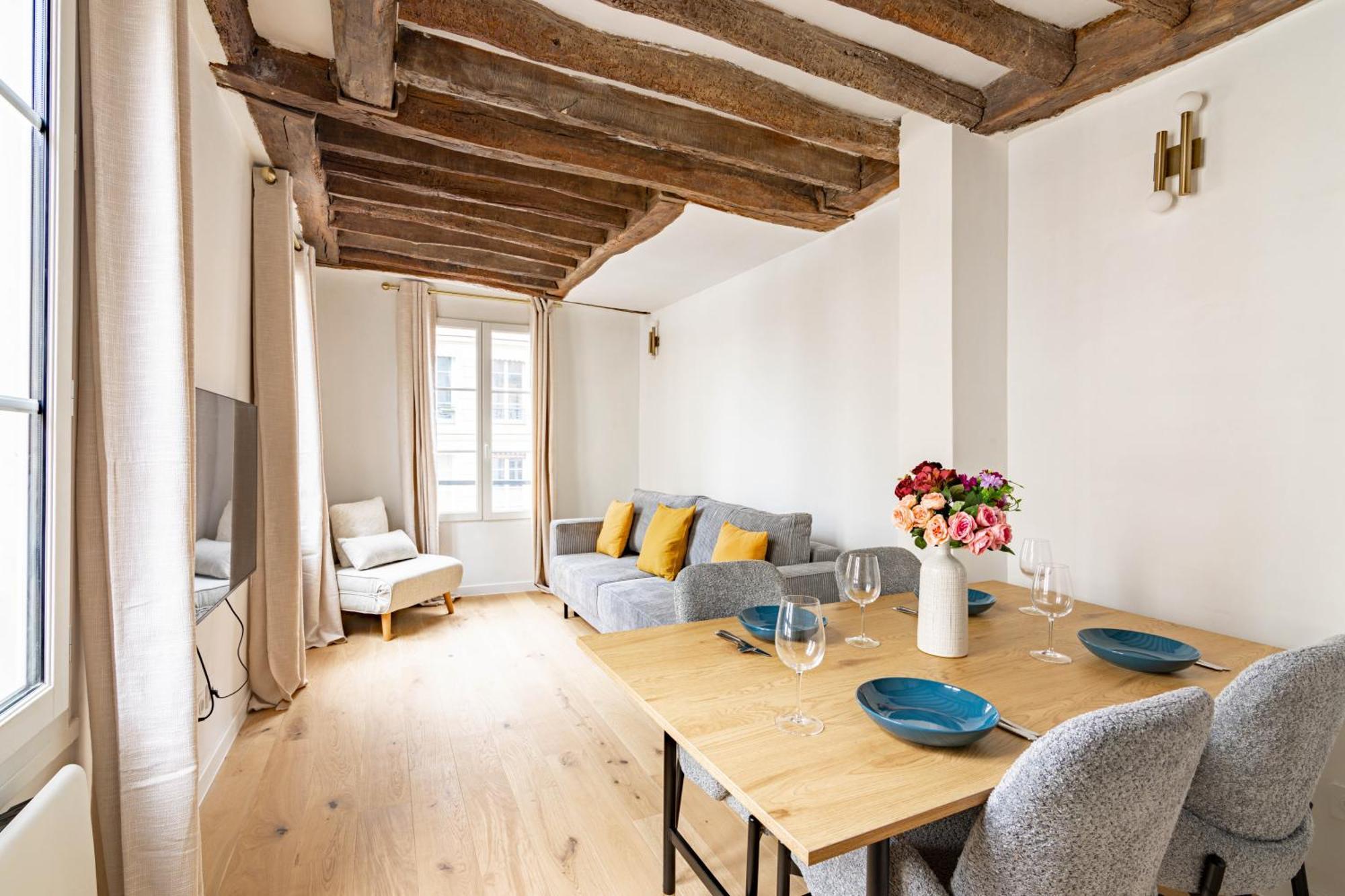 Appartement Quartier Fontaine Chatelet Les Halles Free Netflix Parijs Buitenkant foto
