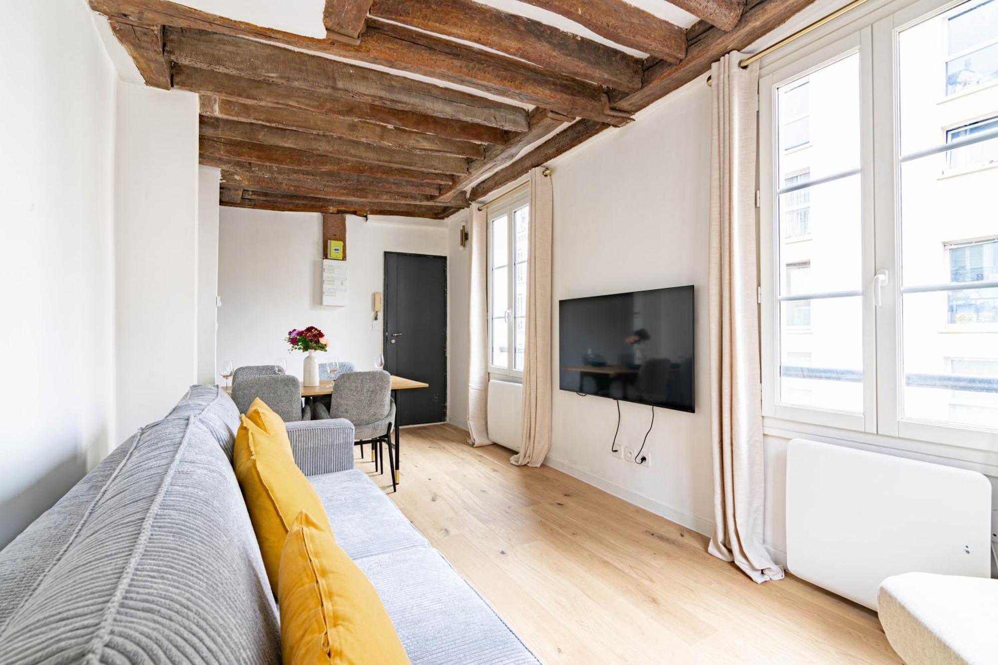 Appartement Quartier Fontaine Chatelet Les Halles Free Netflix Parijs Buitenkant foto