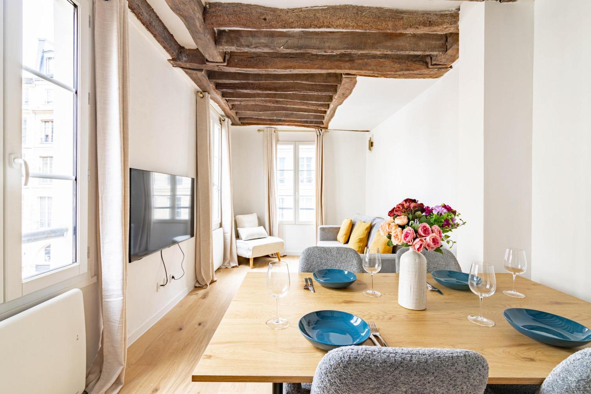 Appartement Quartier Fontaine Chatelet Les Halles Free Netflix Parijs Buitenkant foto