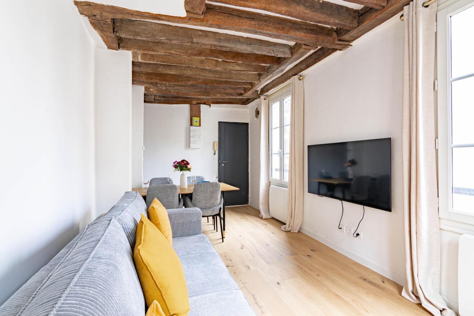Appartement Quartier Fontaine Chatelet Les Halles Free Netflix Parijs Buitenkant foto